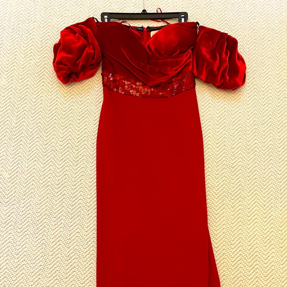 Beautiful red midi dress